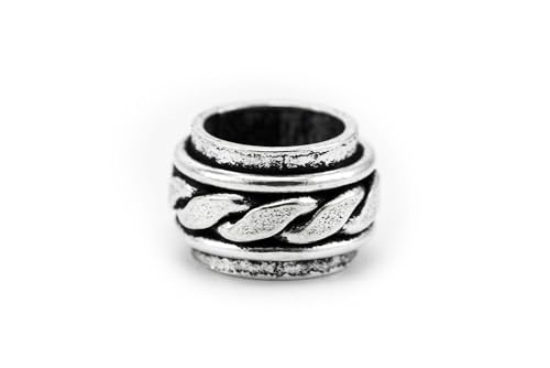 Windalf Wikinger Bartperle KATAR 5 mm Stück Knotenmuster Haarperle 925 Sterlingsilber