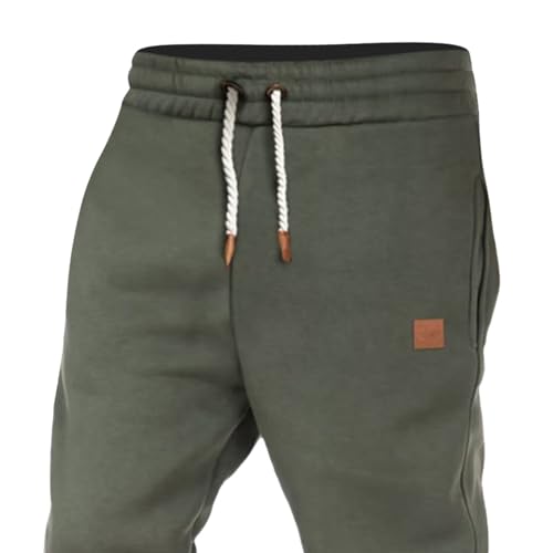 Men's Printed Linen Pants Summer Casual Overalls with Elastic Waist and Pockets Lightweight Workwear 5