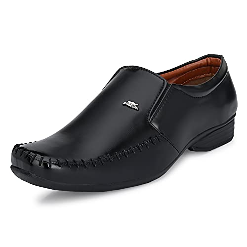 Image of Stylelure Synthetic Leather Formal Shoes for Men(Black)