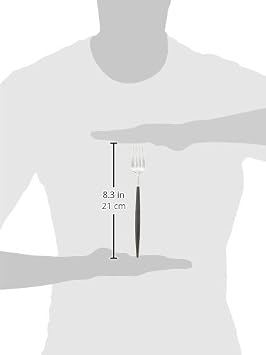 Kuchipol GO.04 Single Item Table Fork, GOA, Silver x Black