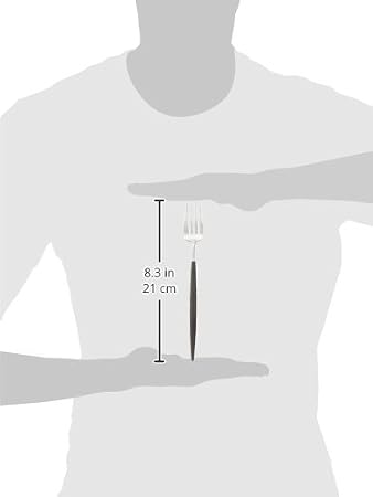 Kuchipol GO.04 Single Item Table Fork, GOA, Silver x Black