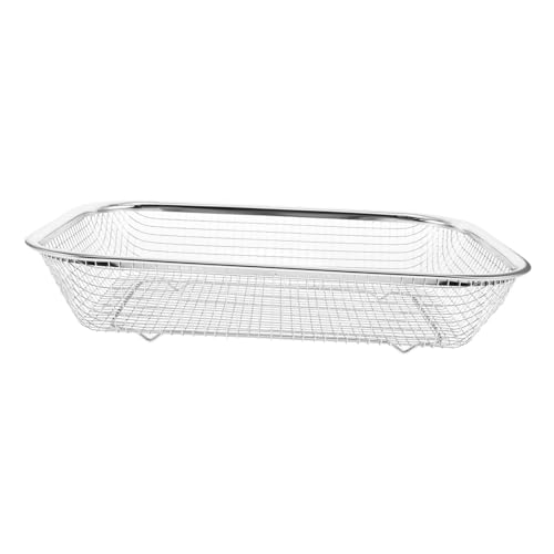 ELAYARD 洗碗機用ステンレス製カトラリーバスケット 中型 メッシュ構造で箸 フォーク スプーン収納に キッチン食器乾燥用水切りカゴ 耐久性