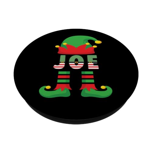 Mens Joe Elf Family Christmas 2023 Matching Costume Boys PopSockets Swappable PopGrip, Black - Image 2