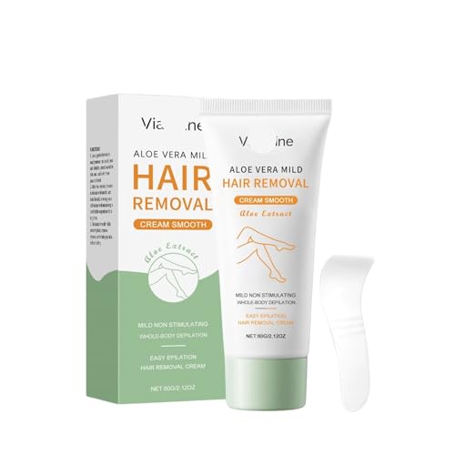 KLYso Crema Depilatoria Hidratante De Aloe Vera: Depilación Suave For Todo El Cuerpo, Retrasa El Crecimiento del Vello Y Mantiene La Piel Suave E Hidratada.(2PCS)