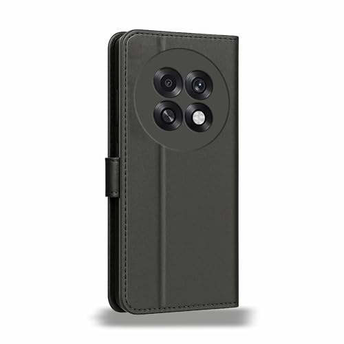 Image of AIBEX Shock Proof Flip Compatible for Oppo F31 Pro Plus 5G Flip Cover Leather Finish | Inside TPU with Card Pockets | Wallet Stand | Complete Protection Flip Case - Black