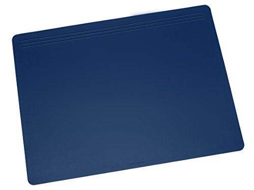 Läufer 32605 Matton Schreibtischunterlage 40x60 cm, blau, rutschfeste Schreibunterlage für besonders hohen Schreibkomfort, elegantes Zubehör für Schreibtisch, samtige Unterseite