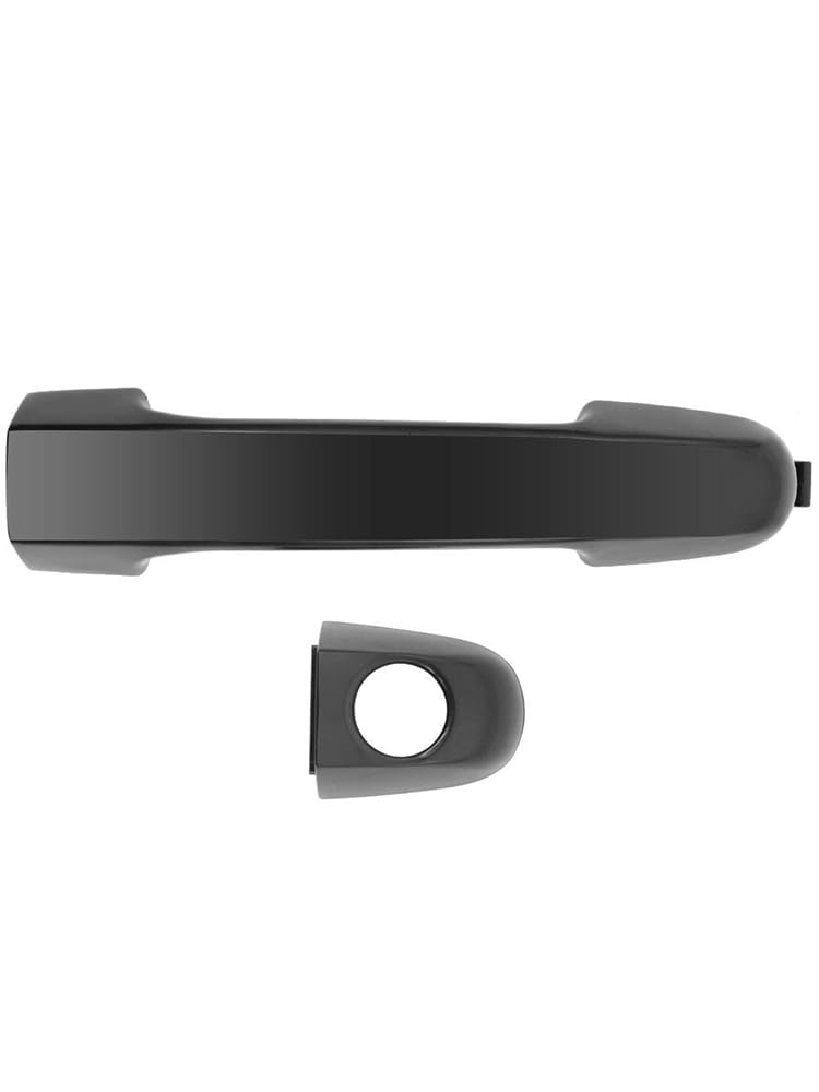 Riloer Maniglia per porta esterna sinistra, maniglia esterna in plastica nera, adatta per Hy-undai i20 2007-2014