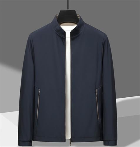 Men's Standing Collar Zipper Casual Jacket, Men Lightweight Business Casual Windbreaker Jacket, Business Leisure Jackets2