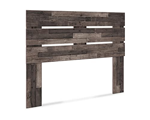 Signature Design by Ashley Neilsville Butcher Block Panel Headboard, Queen, Brown