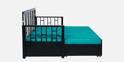 Image of Ubpon 3 Seater Metal Sofa Cum Bed with Hydraulic Storage | Single Size Sofa Cuma Bed | Metal Sofa Set for Living Room, Guest Room D10 SB Single