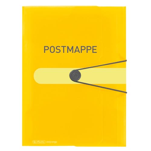 herlitz Gummizugmappe A4 Postmappe gelb