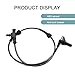 gunroil 1 PC Car Rear Left Wheel Anti-lock ABS Sensor, Standard Replacement OEM Part Number #3630050U2010, Flexible Cable Type Repair and Modification Accessories, Compatible with Heyue Models (Black)
