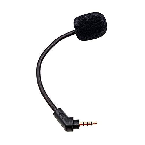 QMQJIA Game Mic Replacement for Cloud Flight/Flight S Gaming Headset 3.5mm Microphone Boom with Foam