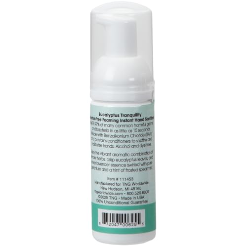 Image of ForPro Alcohol-Free Foaming Instant Hand Sanitizer, 1.7 Fl Oz - Moisturizing, Dye-Free Formula, Eucalyptus Tranquility Scent
