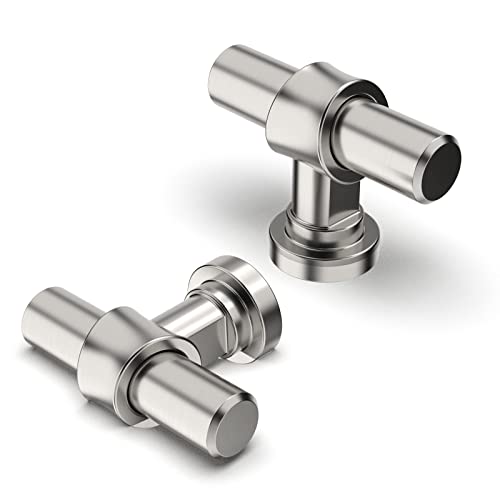 FURNIWARE 10 pcs Cabinet Knobs,Brushed Nickel Drawer Pulls Door Handles Cabinet Pulls