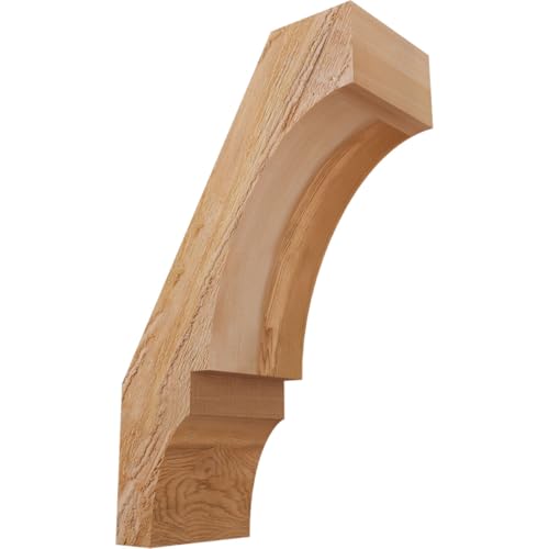 Ekena Millwork BRC06X12X20BOA00RWR 6"W x 12"D x 20"H Balboa Rough Sawn Knee Brace, Western Red Cedar