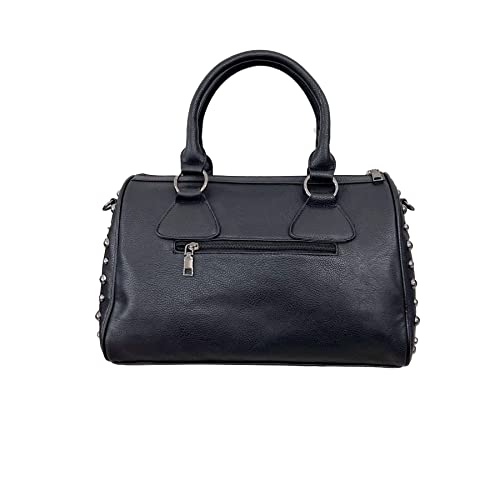 Ro Rox Rogue Large Studded Skull Gothic Faux Leather Duffle Bag4