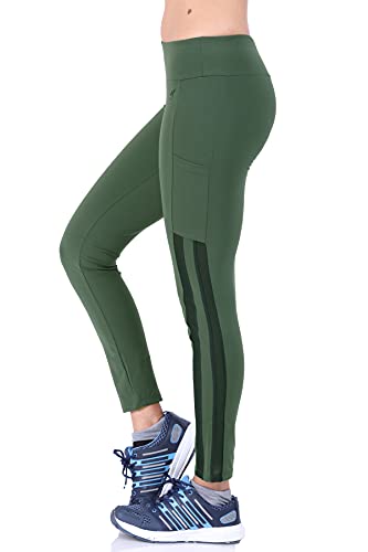 Image of Women's JUST-Dry Ankle Length Gym Workout Yoga Fitness Active Sports Pants