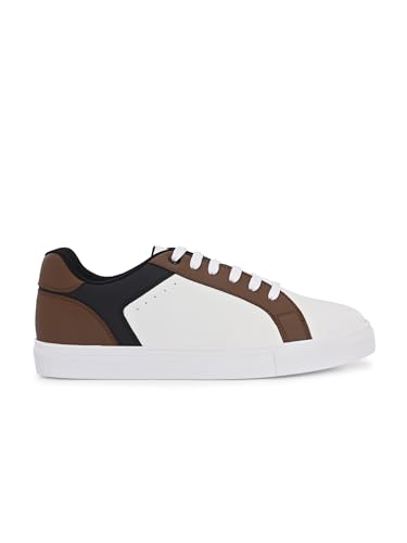 Image of Centrino Women Casual Shoes | Colorblock Sneakers with Ultra Soft Cushion Lace-Up Shoes All-Day Comfort | Trendy & Lightweight Design | Low Top Flat Sole(7611)