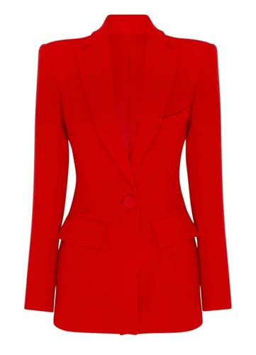 Women's Wedding Blazer Single Breasted Coat Peak Lapel Formal Dresswear