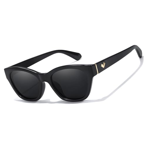 HASFOX® Small Cat Eye Sunglasses for Women | Trendy Sun Glasses for Narrow Face | Polarized & UV400 Protection Shades