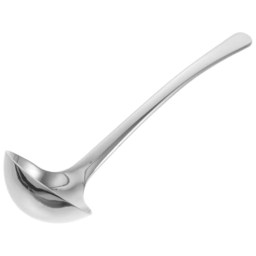 El Mejor Listado de Cucharones para sopa al mejor precio. 48 PRETYZOOM Cuchara de Sopa de Acero Inoxidable 304 de 7.09x2.36in Cucharón de Mango Largo para Servir Guisos Utensilio para Cocina y Restaurante Plata