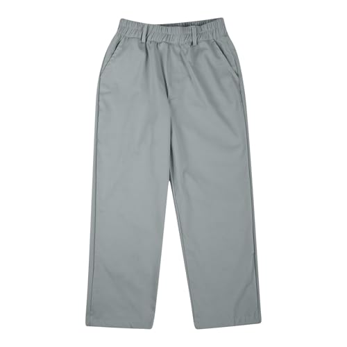 Cargo Pants Boys Childrens Sports Stretch Elastic Waist School Kids Twill Joggers Comfy Cargo Trousers4