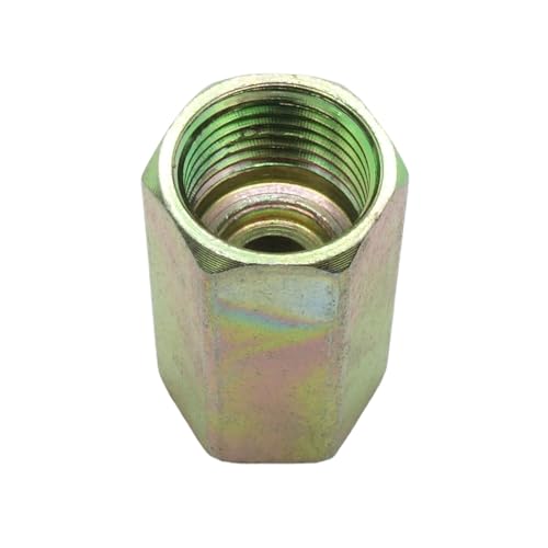 Image of 1 Piece Metric M16X1.5 To M16 X 1.5 Female Coupling Adapter Steel Hydraulic Fitting