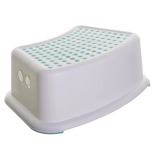image for Dreambaby Step Stool Aqua Dots, Toddler Potty Training Aid with Non Sl