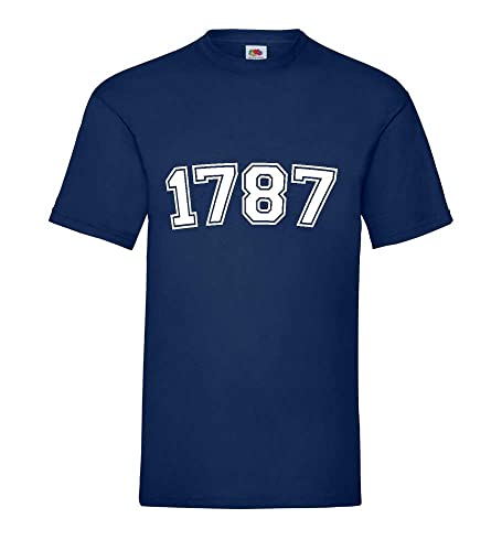 T-shirt pour homme bleu marine XXXL en coton confortable - Modèle 1787
