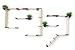 CatastrophiCreations Cat Mod Garden Complex - Multiple-Level Cat Hammock & Climbing Activity Center - Handcrafted Wall-Mounted Cat Tree Shelves with Planter for Cat Grass