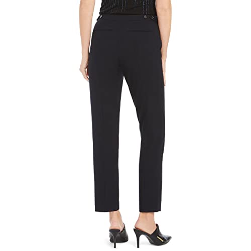 Calvin Klein Womens Slimming Straight Leg Pants Navy 122