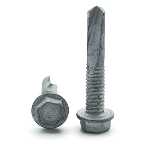 Tornillos Hex Washer Head Autoperforantes 1/4 x 5 pulg miniatura 3