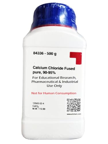 SRL Calcium Chloride Fused pure, 90-95% 500gm, CAS 10043-52-4, Mo...