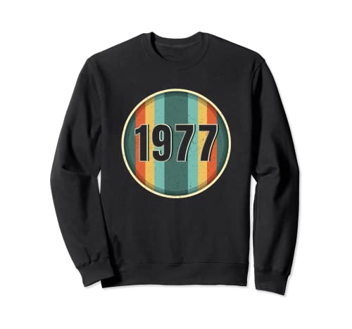 Camisetas vintage de cumpleaños de 1977 para mujer, divertidas camisetas de cumpleaños de 1977 Sudadera