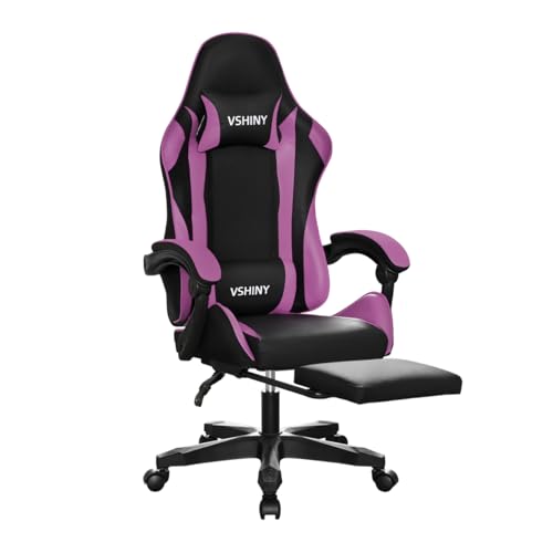 Manos Y Pies, Wireless VSHINY Sillas Gamer reclinable con reposa pies,Silla ergonómica para Juegos,Silla Escritorio,Silla de computadora,Silla de Oficina,cómoda Silla Gamer...