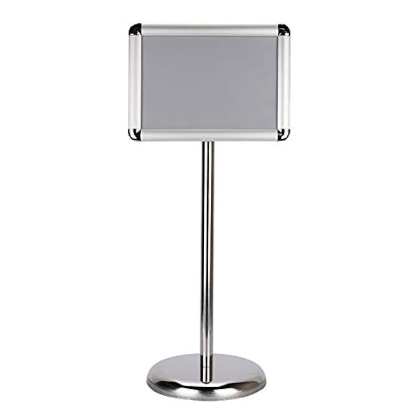 Jadeshay Porte Affiche - Floor Stand Hold Poster Aluminium Snap/Frame Menu Houder Clip Board Display A4