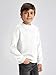 Haloumoning Boys Geometric Texture Sweatshirts Fashion Crewneck Long Sleeve Pullover Shirts 5-14 Years White