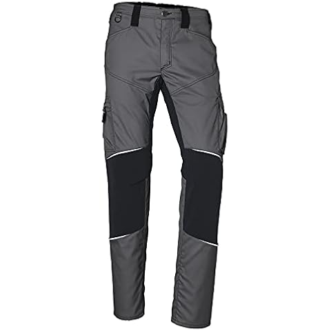 KÜBLER Workwear KÜBLER ACTIVIQ Men's Stretch Work Trousers, Anthracite, Size 50, Made of Blended Fabric, Elastic Grey Cover