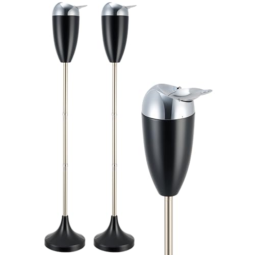 CO-Z 2pc Adjustable Ash Tray Set, 2-in-1 Standing Ashtray for