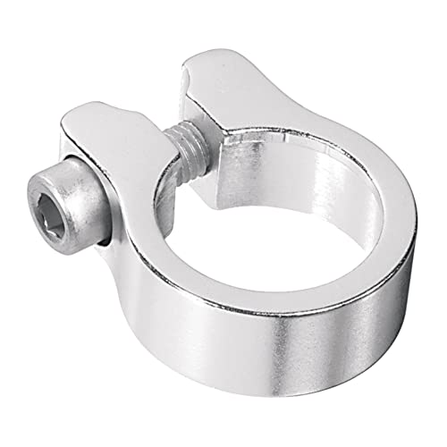 cyclingcolors Pinze per sellino Chiusura Sella Collarino Reggisella Bicicletta Mountain Bike MTB Strada, Diametro 28.6 mm (Argento)