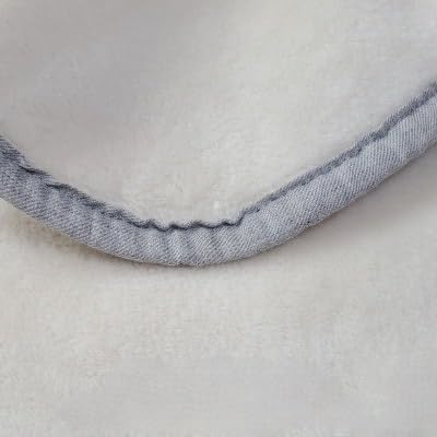 サマルカンダリア オーガニック綿毛布 クオーターサイズ ナチュラル・ブルー 70cm×100cm