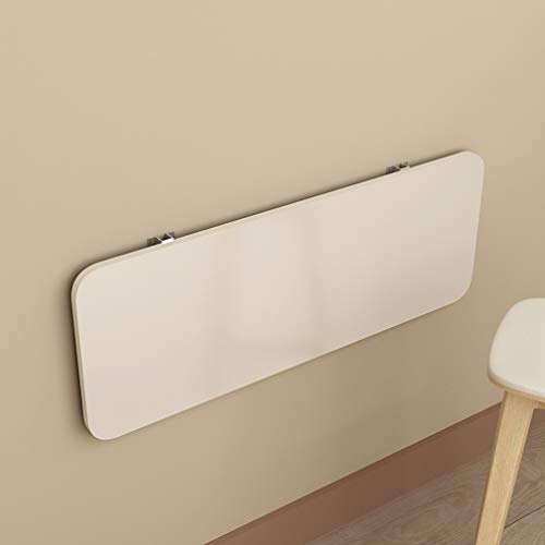 Tavolo Pieghevole a Parete con Accessori per Piccoli Appartamenti, Cucina, Sala da Pranzo, banco da Lavoro, scrivania consolle Invisibile per Computer, Design salvaspazio, 90x30 cm/35x12 pol