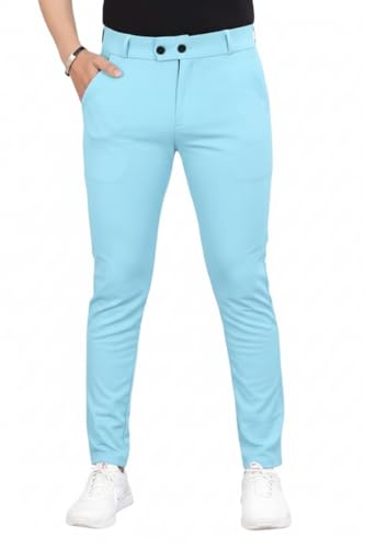 Image of Twill Lycra Men Trouser | Standard Fit Casual & Office Wear | Soft Stretchable Fabric | Comfortable Bottom Wear