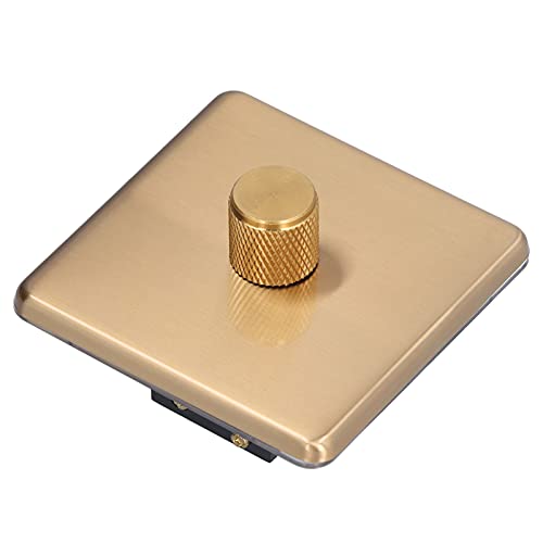 Dimmer Light Switches Elegant Scratch Proof Durable Brushed Brass Switch for Home Use AC220V (Monodimental light) - Image 4