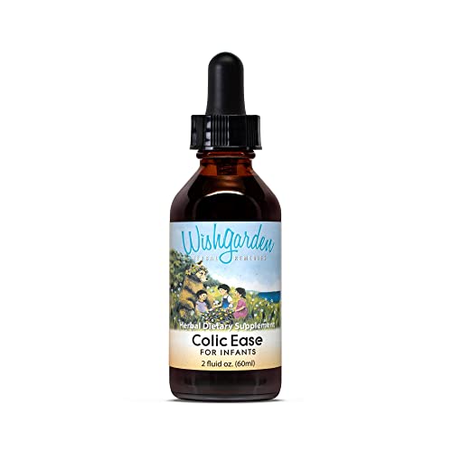 Image of WishGarden Herbs Colic Ease for Infants - Natural Herbal Colic Relief for Newborns, Infant Gas Relief Drops Soothes Baby Gas Bubbles Quickly, More Effective Than Gripe Water for Infants, 2oz Drops