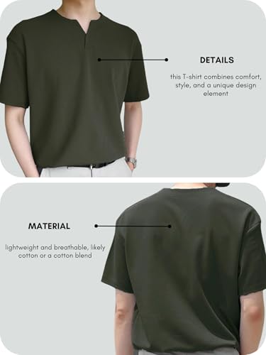 Image of GRECIILOOKS T-Shirt | T-Shirt for Men | Plain T Shirt | Regular Fit Casual T Shirt for Men | Men's T Shirt | Men's T Shirts Stylish | Half Sleeve T Shirt