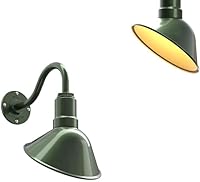 Vista 75 de Steel Lighting Co. Luz de Letrero de Tienda Venice para Pared de Acento de Restaurante Exterior Cúpula de 9 pulgadas Brazo Recto de 6 pulgadas