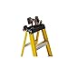AIRADP 8' Fiberglass Step Ladder, 12' Reach, 250 lbs Load Capacity