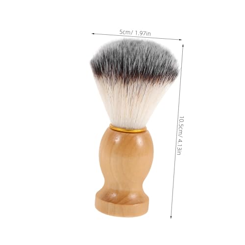 OHPHCALL 3pcs Men's Beard Grooming Brush Soft Bristle Hair Portable Shaving Accessory
